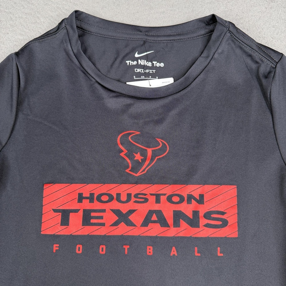 Houston Texans Shirt Mens Small Black NFL Football Nike Dri-FIT Short Sleeve - Picture 2 of 8